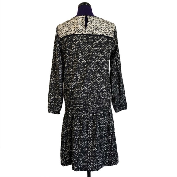 H&M Black White Dot Patterned Long Sleeve Dress - Picture 2 of 13